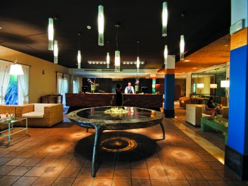 Receptie van Hotel Parco Torre Chia in Sardinie